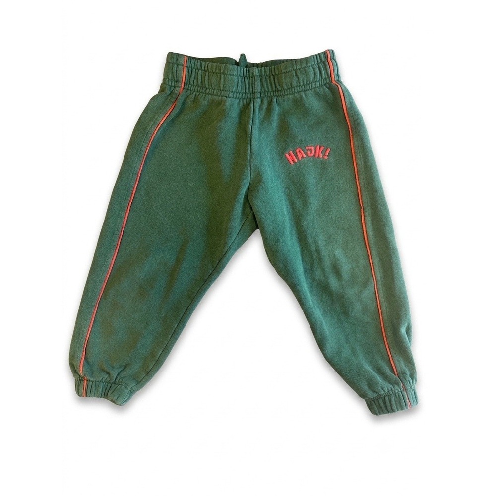 Mini Rodini Sweatpants Boy Green Sz 1.5-3yrs Cotton Hajk! D-String Portugal Play